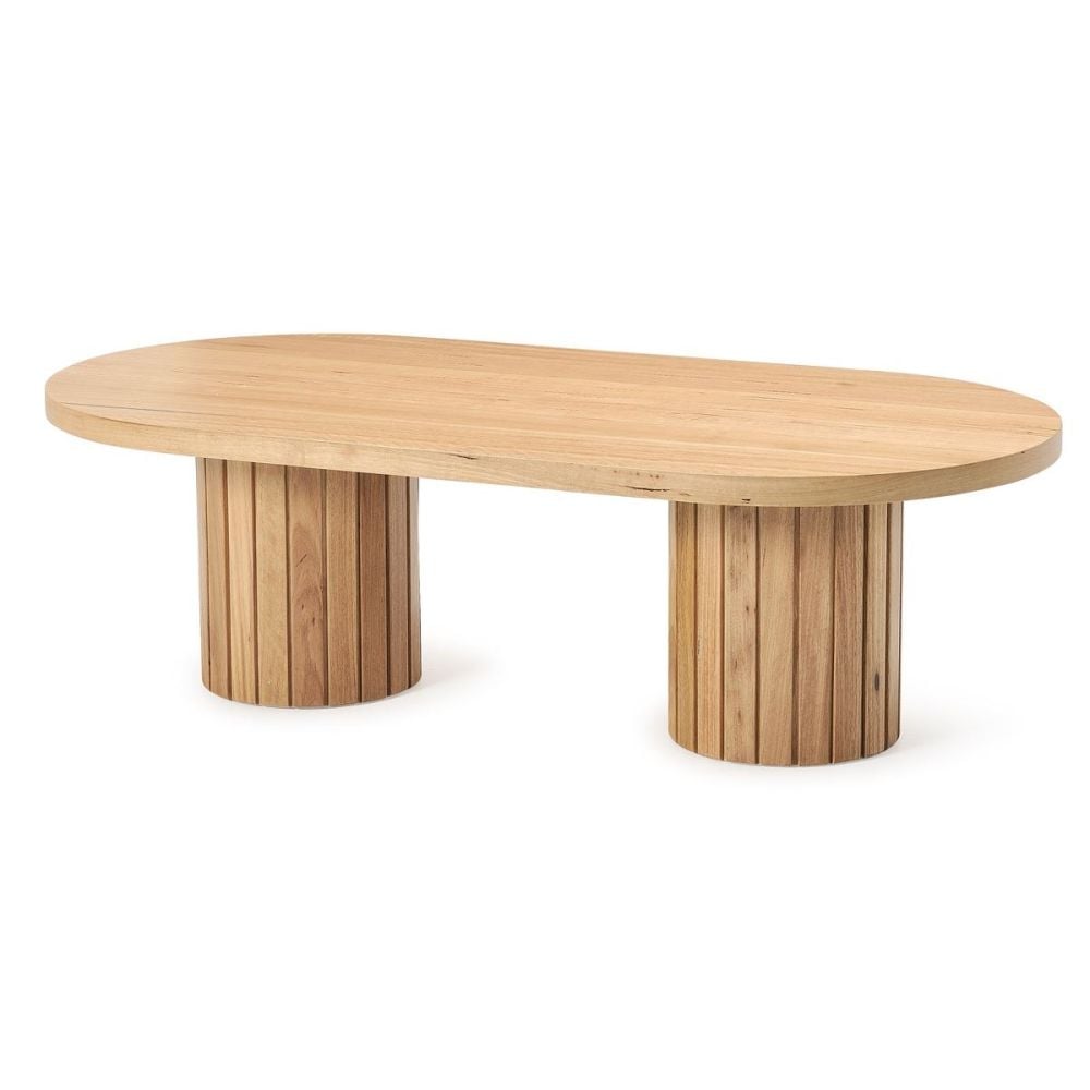 Ripple 1400 Oval Coffee Table - Messmate