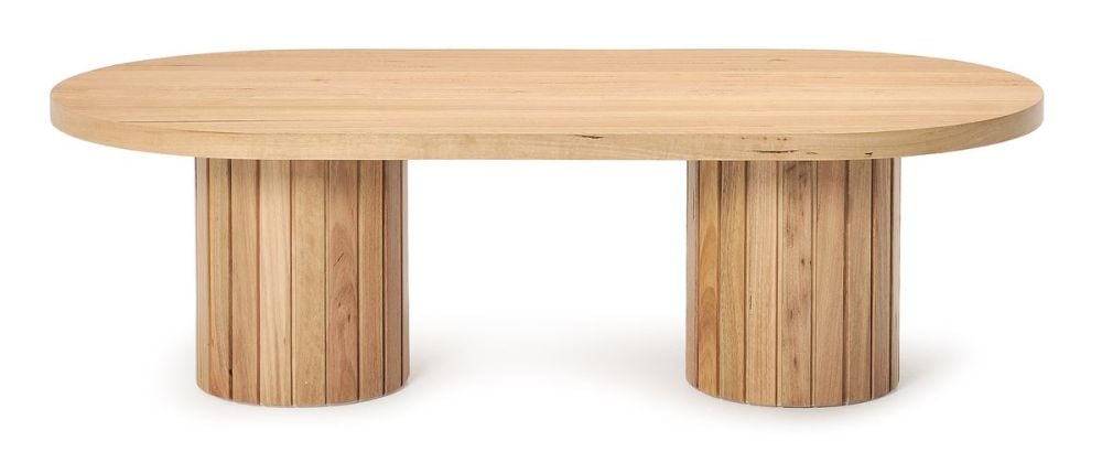 Ripple 1400 Oval Coffee Table - Messmate