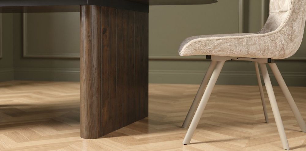 Riviera 1600-2000 Extension Table + 8 Grey Polly Chairs