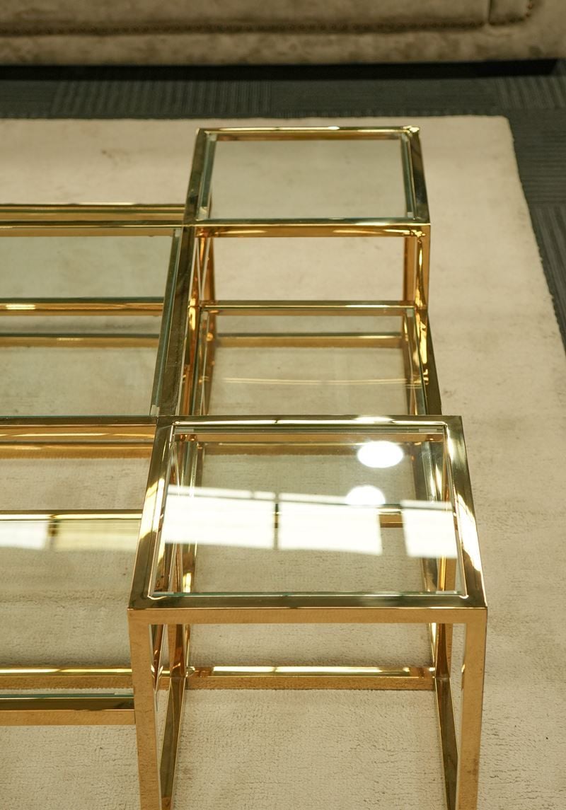 Rosario Square Coffee Table - Gold