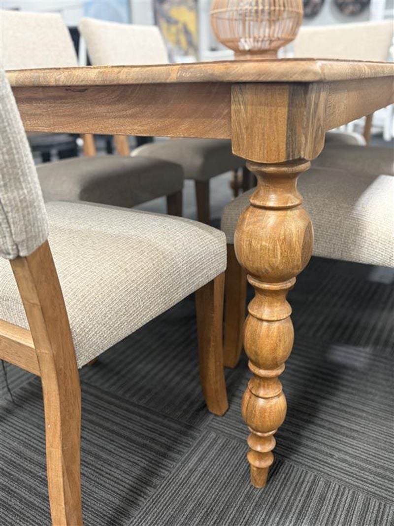 Clearance - Rybergston 1800 Dining Table & 6 Rybergston Dining Chairs