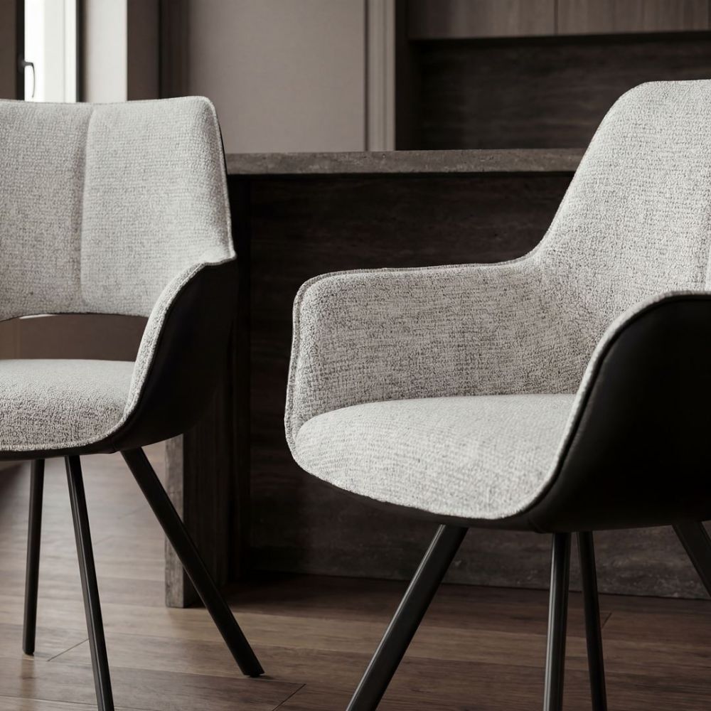 Samson Dining Chair - Shale & Black