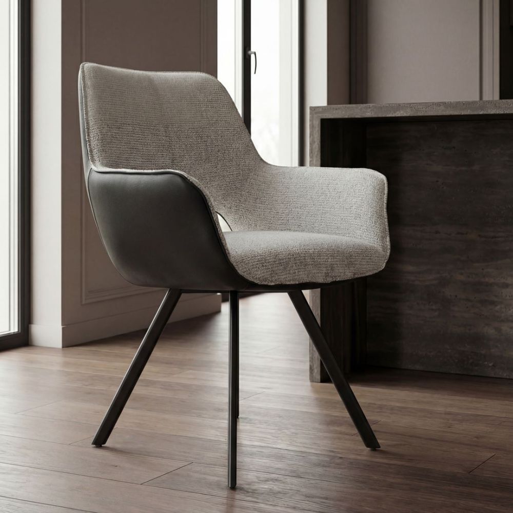 Samson Dining Chair - Shale & Black