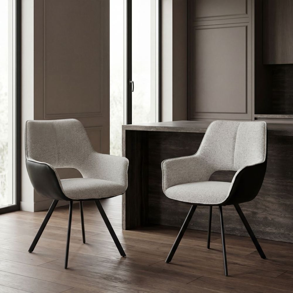 Samson Dining Chair - Shale & Black