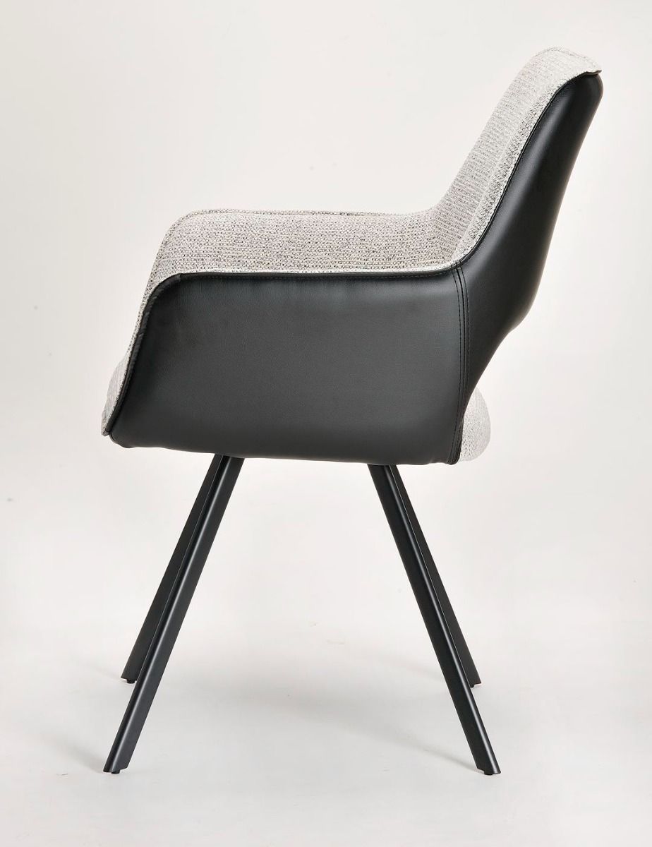 Samson Dining Chair - Shale & Black