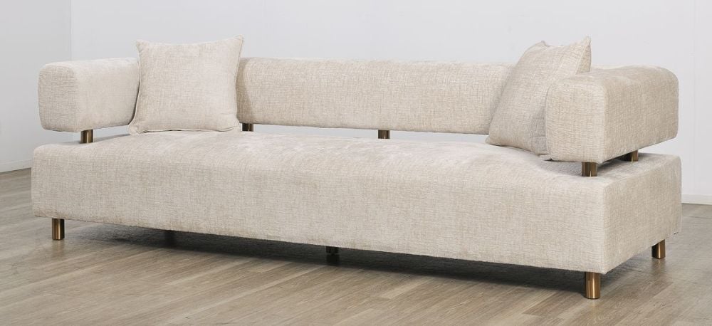 Santorini 3 Seater Sofa - Latte