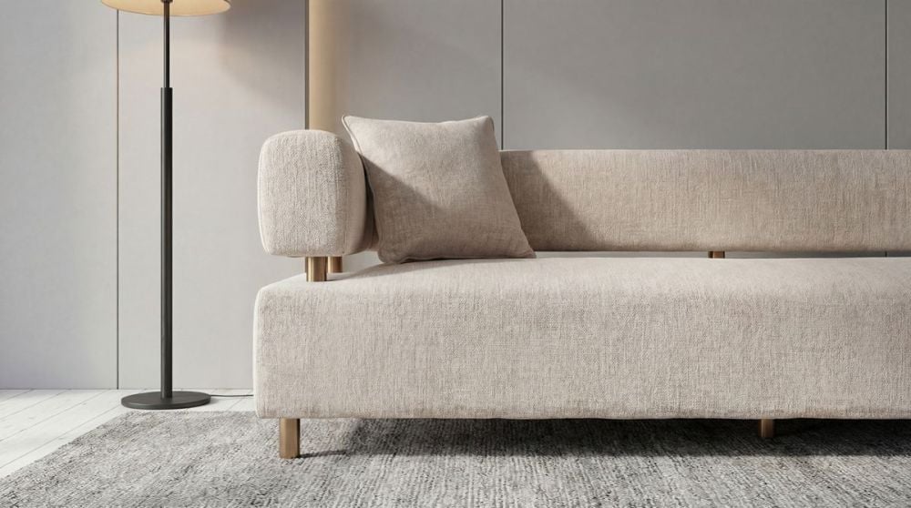 Santorini 3 Seater Sofa - Latte
