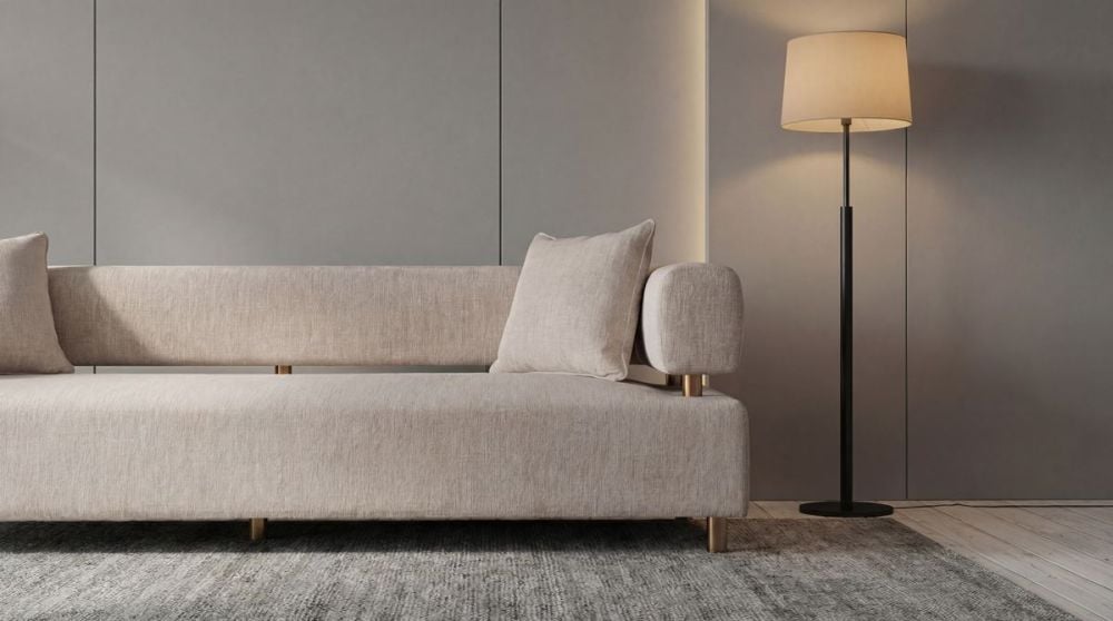 Santorini 3 Seater Sofa - Latte