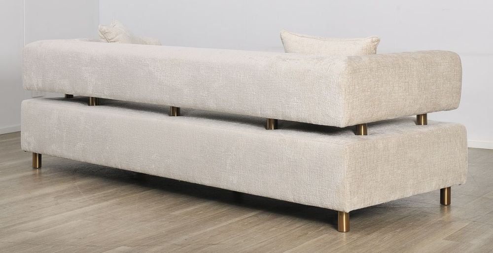Santorini 3 Seater Sofa - Latte