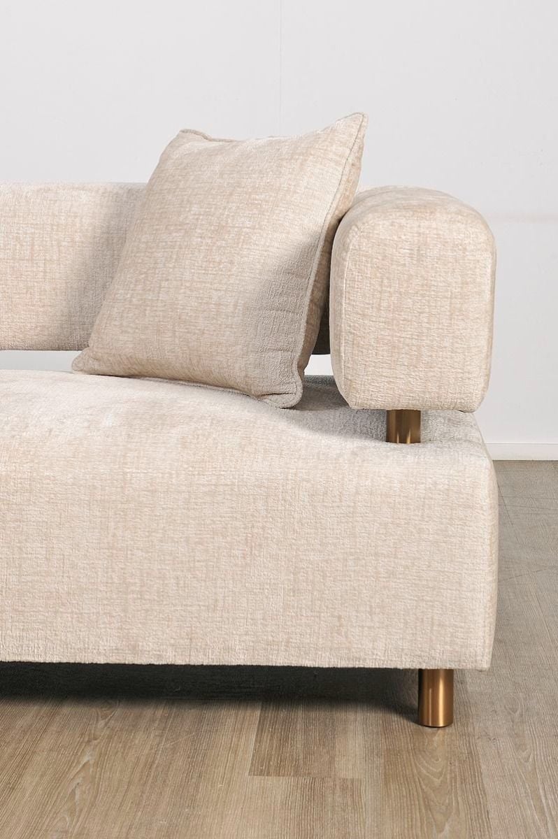 Santorini 3 Seater Sofa - Latte