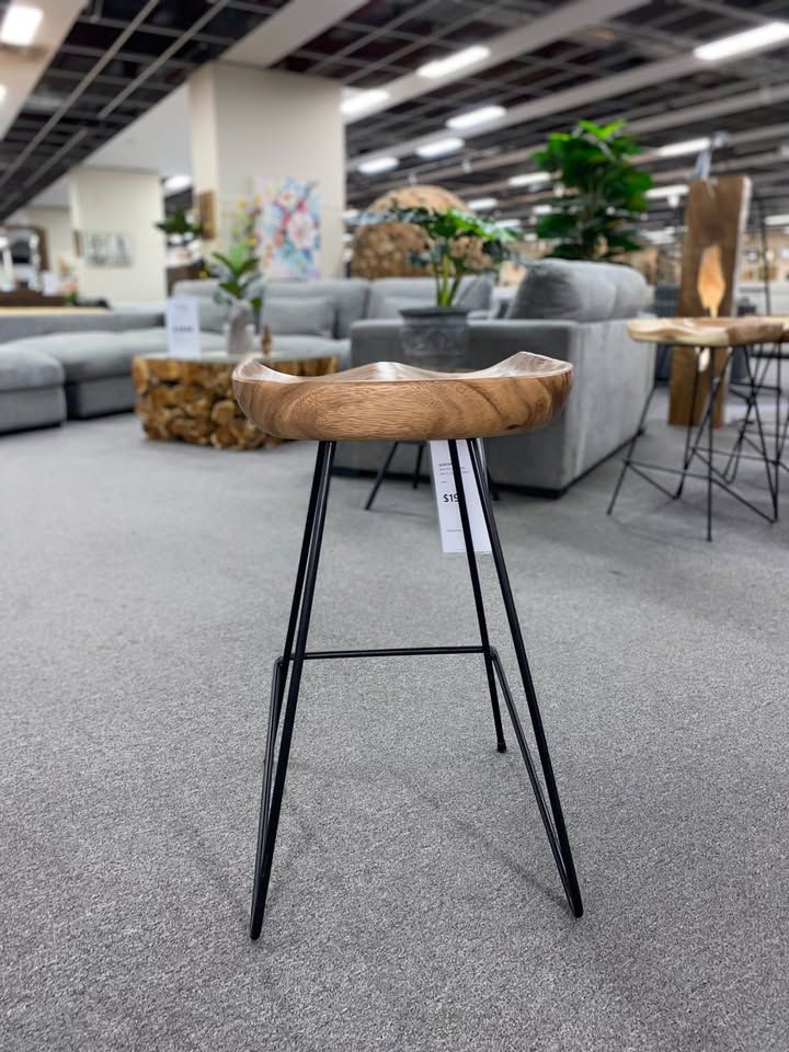 Clearance - Sentana Bar Stool Natural Oak