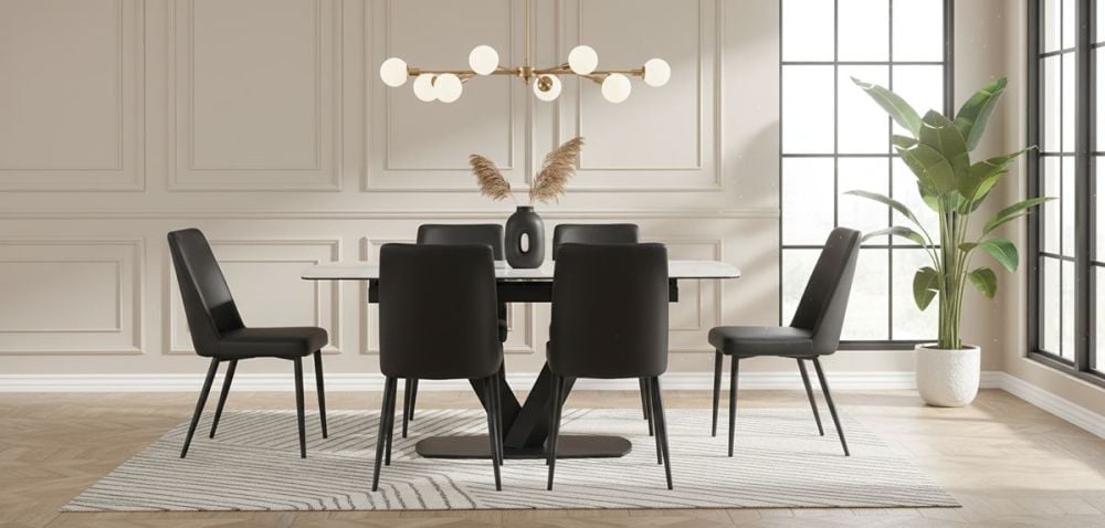 Sienna 1300-1600 Extension Dining Table