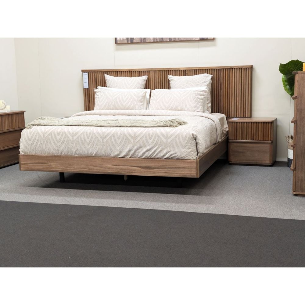 Tathra Timber Queen Bedroom Suite With Dressing Table Base