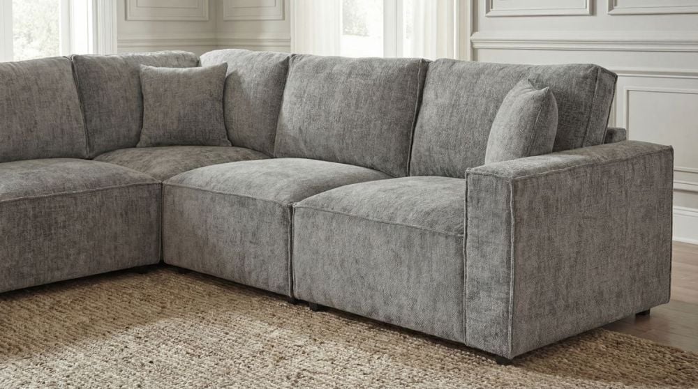 Urban 6 Seater Corner Lounge With LAF Chaise - Licorice