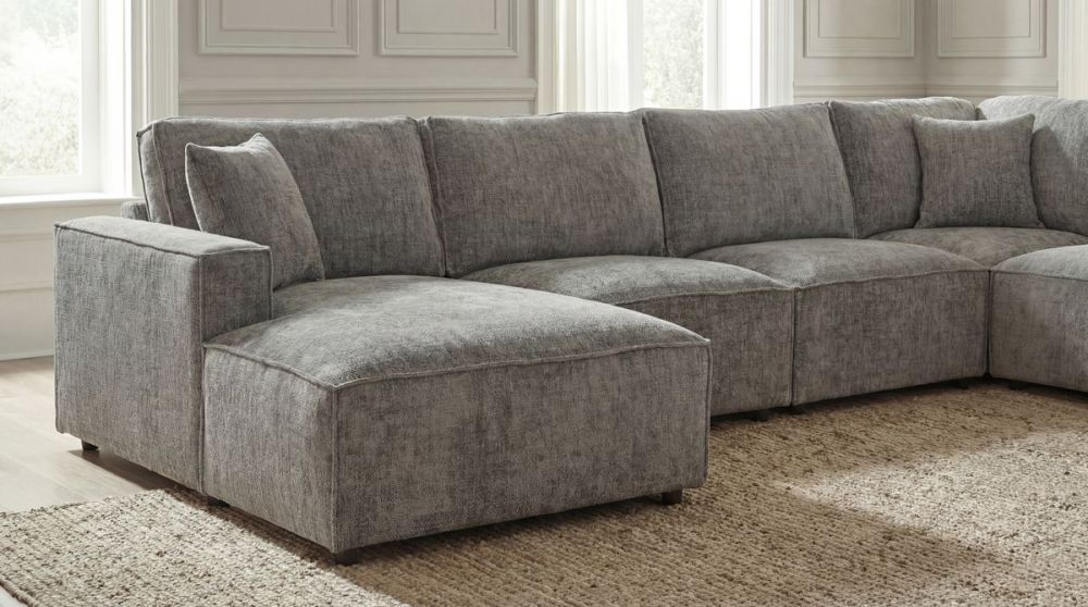 Urban 6 Seater Corner Lounge With LAF Chaise - Licorice