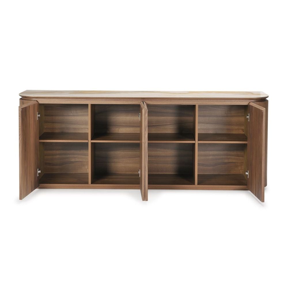 Verona 4 Door Buffet - Walnut