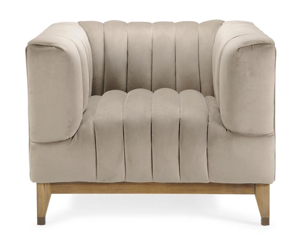 Westin Armchair - Beige Velvet