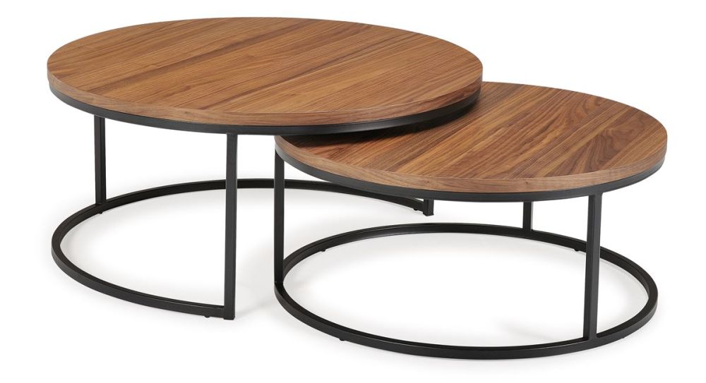 Zara Nest Of Tables - Walnut