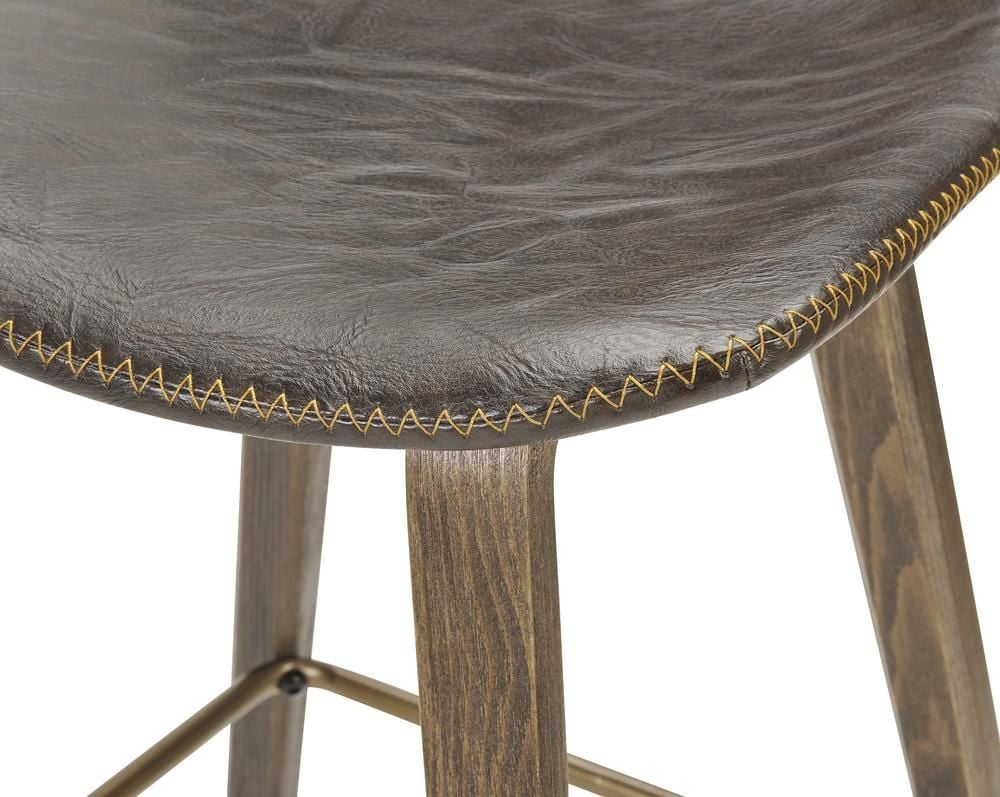 Ziggy Bar Stool - Brown PU